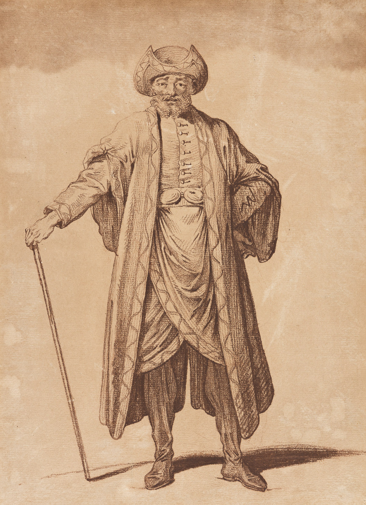 PIERRE-ALEXANDRE WILLE (Paris 1748-1837 Paris) A Gentleman Dressed as a Turk.